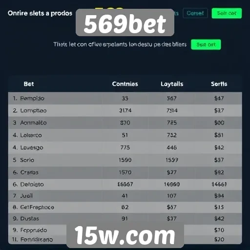 Desempenho de 569bet em comparação a concorrentes